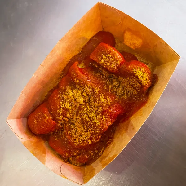 Currywurst without casing at Curry 61